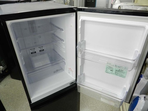 MITSUBISHI 2ドア冷蔵庫 146L 2017年製 MR-P15A-B ブラック/黒 ミツビシ 三菱 ☆ PayPay(ペイペ