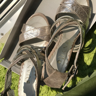 ダイアナ ヒール サンダル  SS 21、5 22 結婚式 パーティーの画像