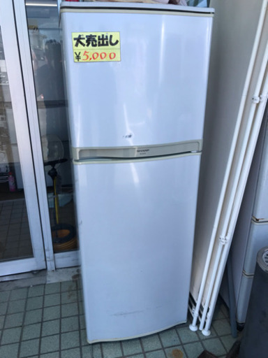 2ドア冷蔵庫225L　シャープ　中古　リサイクルショップ宮崎屋19.8.2