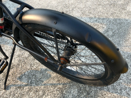 格安！レインボー ビーチクルーザー 自転車 ブラック艶なし