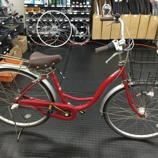 中古自転車出ました！！　オートライト　内装3段ギア　26インチ　レッド