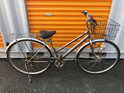 ★激安★変速ギア6段 オートライト 26インチ 軽整備済み 鍵新品 防犯登録 中古自転車 ママチャリ 25