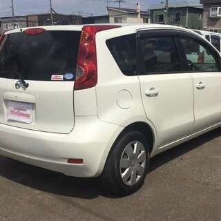 ご成約済みとなりました。ありがとうございました。限界値下げ！自動車税月割り負担なし♪錆少ない♪夏冬タイヤ付き♪安心のタイミングチェーン♪車検わりと長め♪日産ノート♪ローン、クレジットカード使えます！の画像