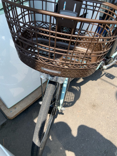美品★26インチ電動アシスト自転車(リヤチャイルドシート付き) ブリジストン 3段変速