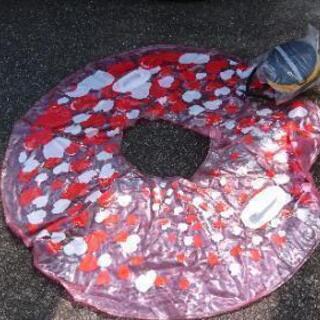 大人でも、使えるサイズの浮き輪