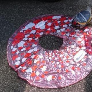 大人でも、使えるサイズの浮き輪の画像