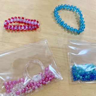 小学生向けワークショップ🌸ビーズで作るブレスレット🌸