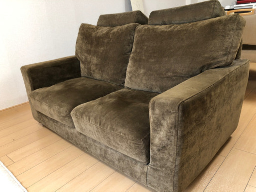 ニトリ 二人掛けソファ  布