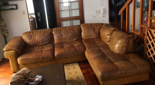 全面 本牛革 ソファ