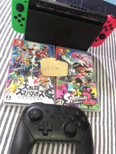 Nintendo Switch ニンテンドースイッチ スマブラ スプラトゥーン プロコン付き