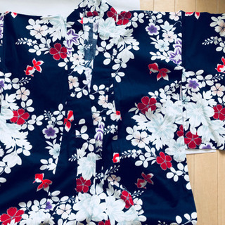 新品 三松浴衣「花金魚」  かわいい浴衣