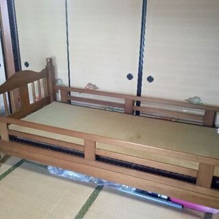 あげます【キッズ用畳ベッド】丈夫な二段ベッドの1段分
