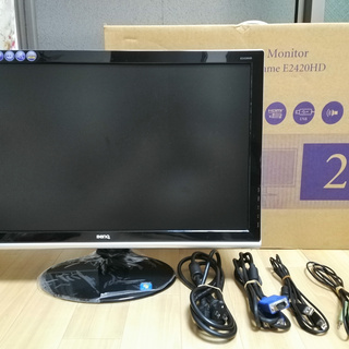 美品 BenQ 24型ワイドモニター スピーカ内蔵