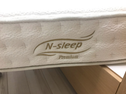 収納付きシングルベッド＆N-Sleepマットレス