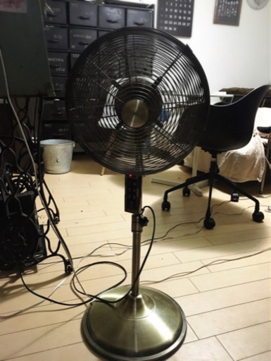 アンティークゴールド扇風機 リモコンあり