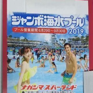 取引終了）残り3枚です！長島スパーランド ジャンボ海水プール入場...