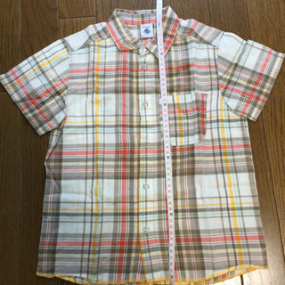 Petit Bateau プチバトー 半袖シャツ チェックシャツ