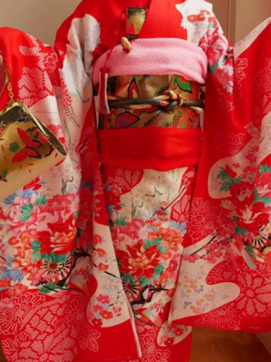 未使用品 正絹 七五三 7歳 女の子