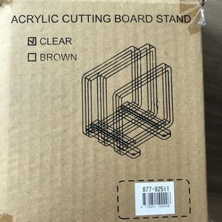 アクリルまな板スタンド【新品未使用】　クリアの画像