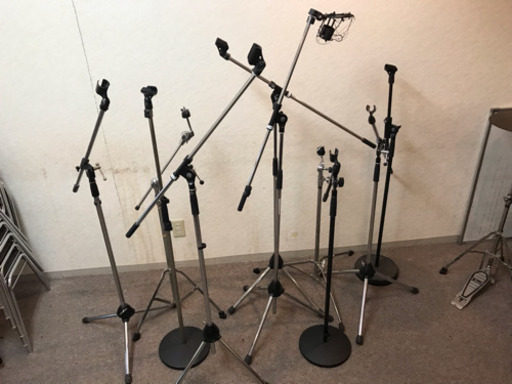 【受付終了】マイクスタンド 8脚
