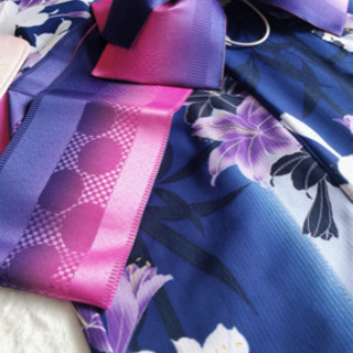 未使用の浴衣👘💙【帯付き】の画像