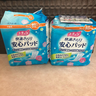 エリエール ナチュラ 快適さらり 安心パッド 80cc