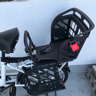 チャイルドシート付き子供乗せ自転車(20インチ、ミニベロ)の画像