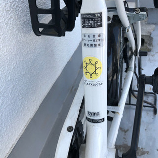 チャイルドシート付き子供乗せ自転車(20インチ、ミニベロ)の画像