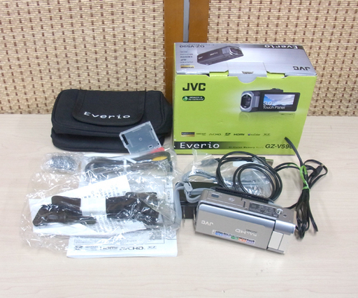 南12条店 JVC/ビクター Everio/エブリオ デジタルビデオカメラ ハイビジョンメモリームービー 2012年製 GZ-V590