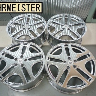 レアマイスター★LEHRMEISTER 　19×8J　5H114.3　＋48　メッキ　ミニバン　セダン　カスタムカー　ラグジュアリー