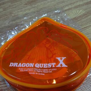 ★未使用★ドラコンクエストX ふくびき所スペシャル E賞 クリアポーチ スライム オレンジ スライムベス DRAGON QUEST ドラクエ モンスター 小物入れの画像