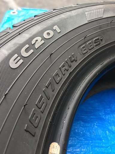【自社配送は札幌市内限定】DUNLOP/ダンロップ EC201 185/70R14 88S 夏タイヤ 14インチ 4本セット 2010年製