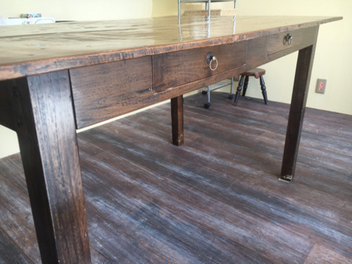 アジアン アンティーク風 ダイニングテーブル