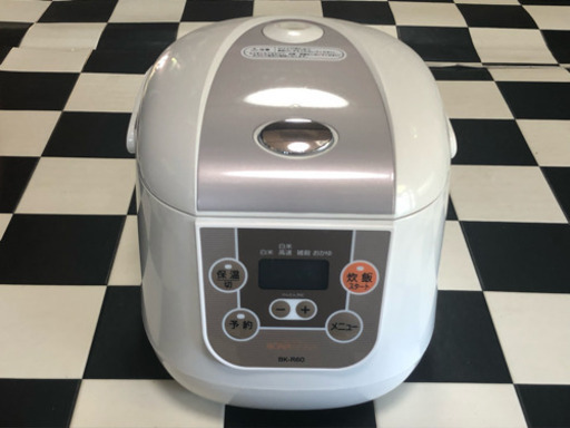 【リサイクルショップ八光　田上店　安心の3か月保証　配達・設置OK】【BONABONA】 マイコン炊飯ジャー(3.5合) 炊飯器 BK-R60-WH ホワイト