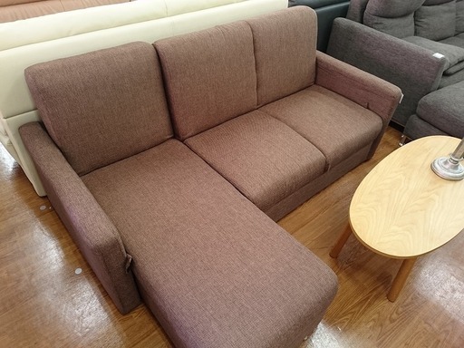 ニトリ　カウチソファベッド　ブラウン　【トレファク　川越店】