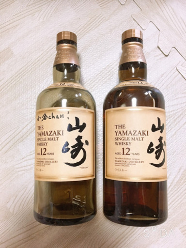 山崎12年 1本と空ボトル