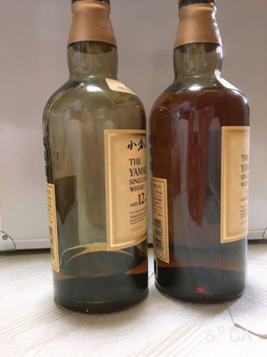 山崎12年 1本と空ボトル
