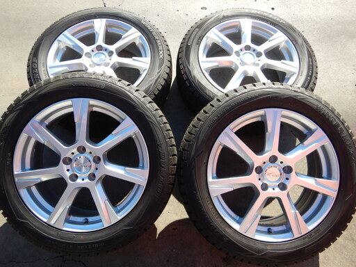 エルグランド、ＲＡＶ４などに！　１８インチ　溝たっぷり♪スタッドレスセット