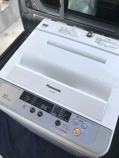 取引中2015年製パナソニック全自動洗濯機容量5キロ美品。千葉県内配送無料。設置無料。