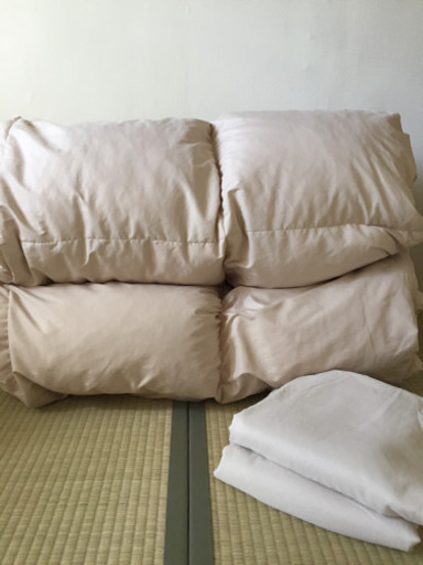 羽根掛け布団 +シーツのセット 2セット
