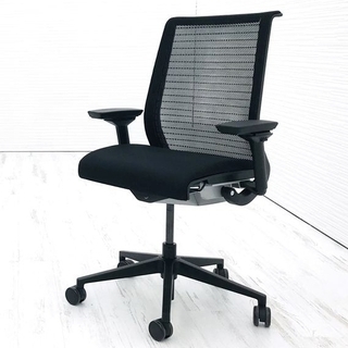 シンクチェア 中古 スチールケース 中古オフィス家具 ブラック ...
