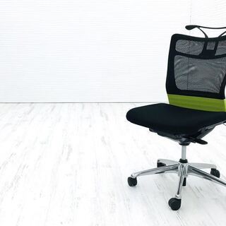 フィーゴチェア 中古 オカムラ フィーゴ メッシュチェア グリー...