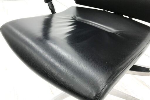 スピーナチェア 中古 イトーキ オフィスチェア スピーナ レザーバック ヘッドレスト 可動肘 KE-727LE-Z9T1 中古オフィス家具