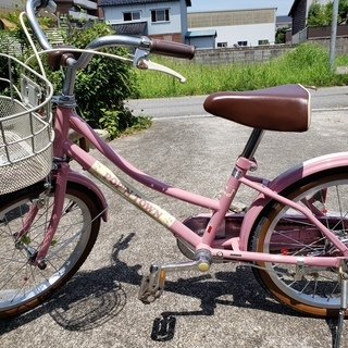 子ども用自転車１８インチピンク　（ポップタウン）