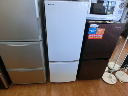 【安心1年保証】2ドア冷蔵庫 TOSHIBA GR-M17BS 2017年製 171L