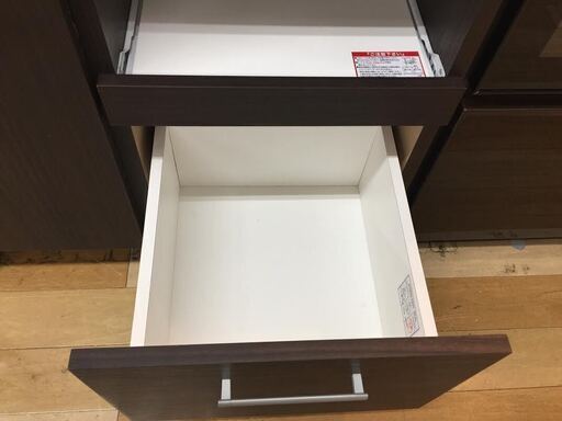ニトリ　レンジボード　キャスター付き　ブラウン