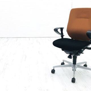 レビーノチェア 中古 レビーノ イトーキ クッション 肘付 ブラ...