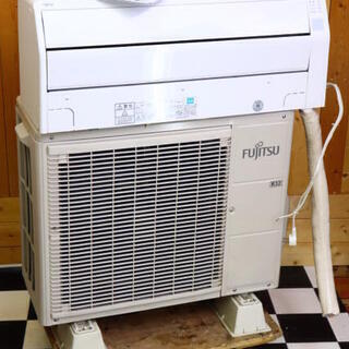 富士通　ルームエアコン　A0-C22F 中古　室外機　6畳用 富士通 中古 主に6畳用 2.2kw ルームエアコン AS-C22F-W 2016年