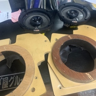 ワゴンR！木製音ブレ防止付オーディオセット！