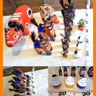 値下げ！三春駒　赤べこ　おきあがりこぼし　全16個　格安！